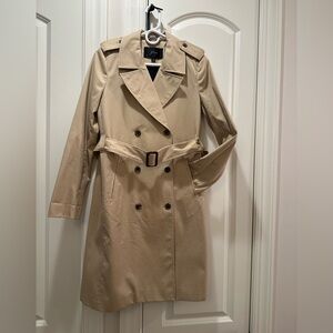Tan Double-Breasted Trench Coat